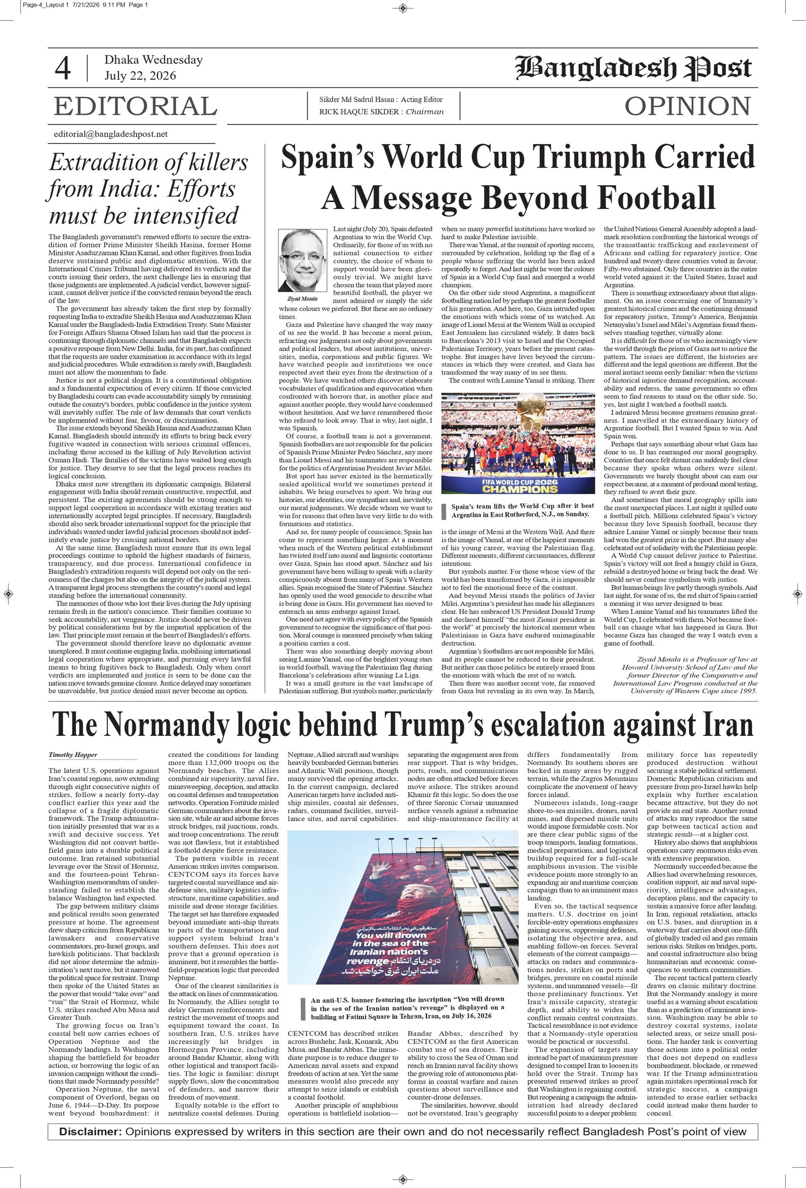 Editorial & Opinion