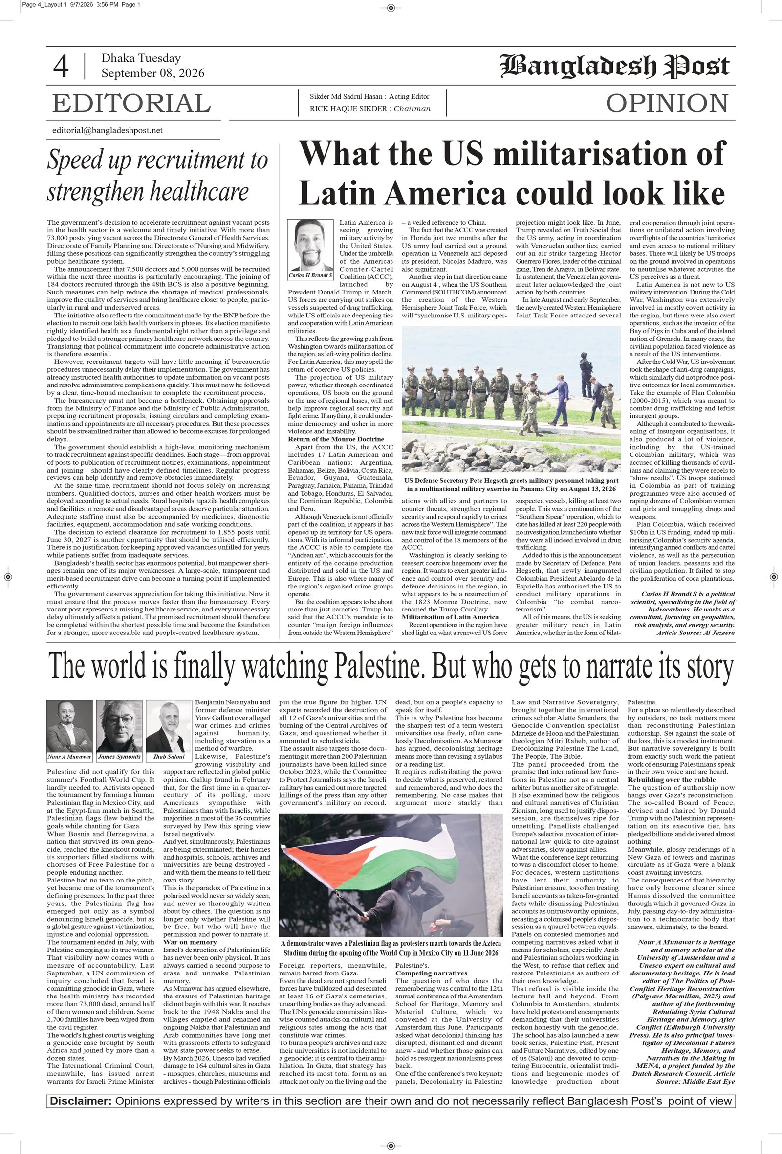 Editorial & Opinion