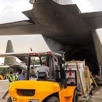 Another batch of Chinese vaccine gifts arrives.