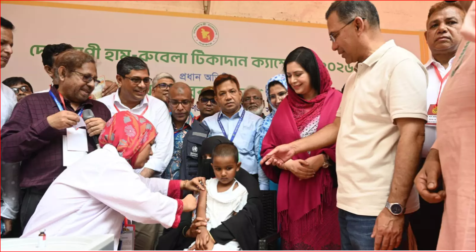 PM launches measles-rubella vaccination campaign in Bogura