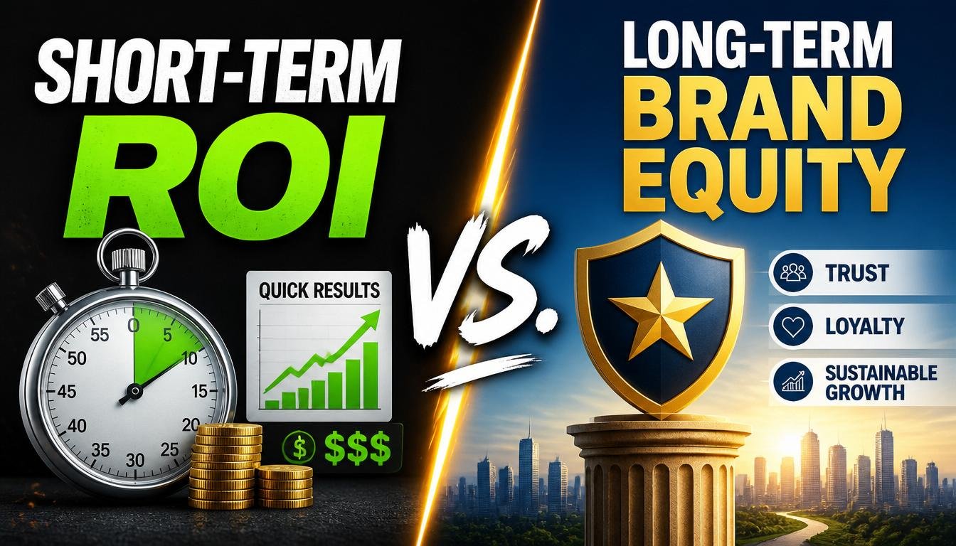 Short-term ROI vs long term brand equity: Finding the right balance