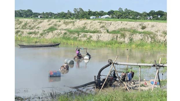 Illegal sand lifting affects cropland, roads 