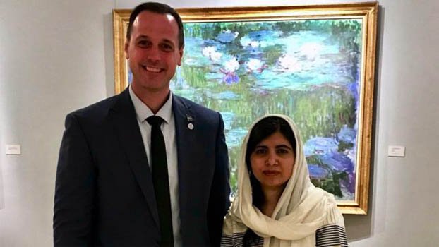 Quebec education minister being criticised for posting  photo with Malala