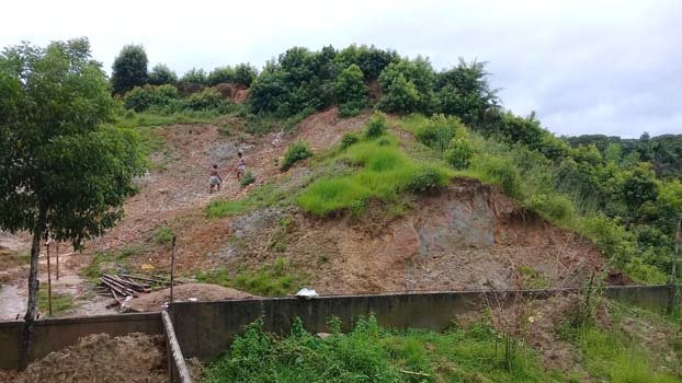 Illegal hill-cutting causes landslide in Sylhet