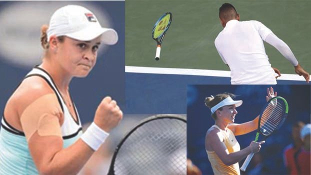  Barty wins, Halep survives, Kyrgios melts down again 