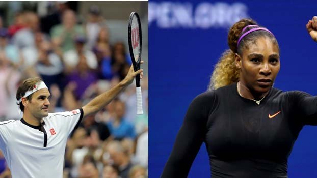 Federer, Serena rally to win, Djokovic survives injury scare