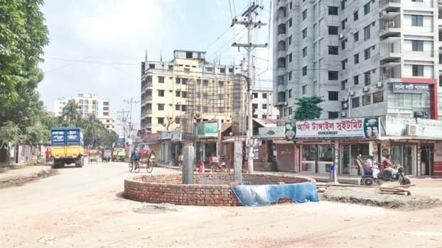 Bangabandhu mural being constructed in Savar