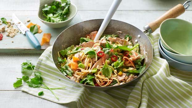 Chicken satay noodles