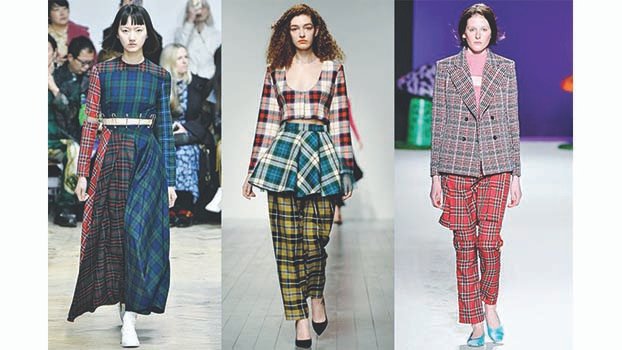 'Clashing checks' is the new print trend