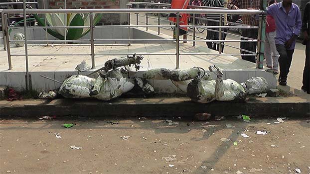 Bangabandhu’s mural, sculpture on Liberation War vandalised
