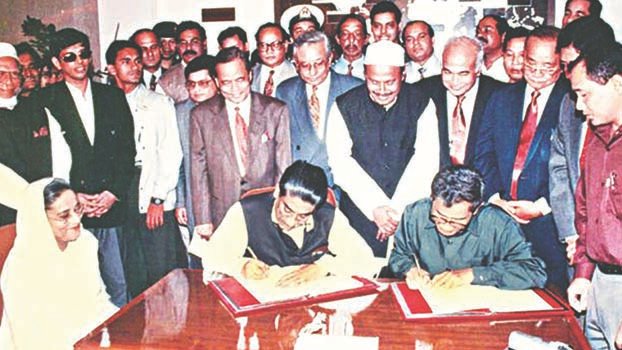 Chittagong Hill Tracts Peace Accord signed