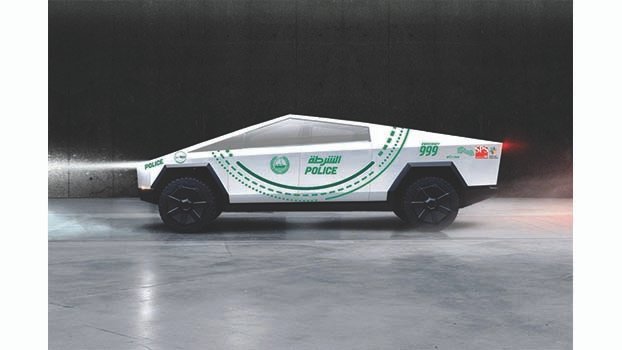 Tesla Cybertruck to enter patrol car fleet of Dubai Police in 2020