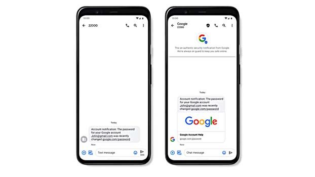Google rolling out Verified SMS