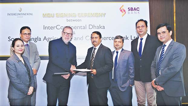 InterContinental Dhaka signs MoU with SBAC Bank
