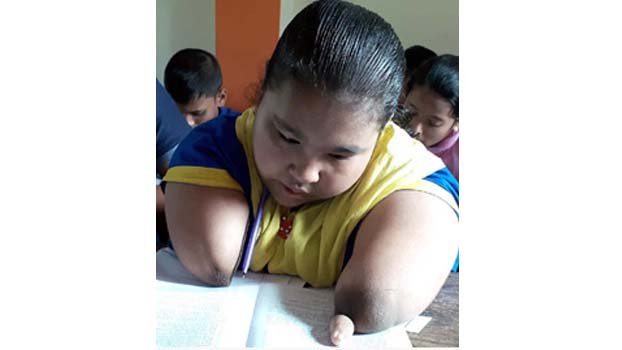 Physically challenged girl gets GPA-5 in PEC exam