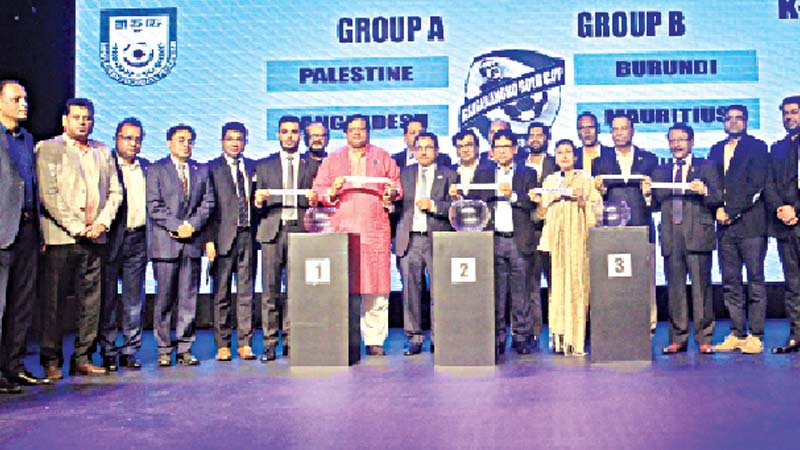 Bangladesh, Palestine, Sri Lanka in Group A  