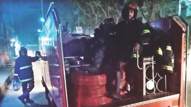 Fire incident in tyre godown