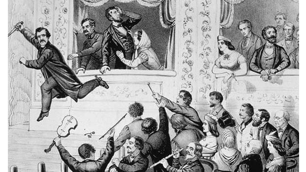 The assassination of President Lincoln