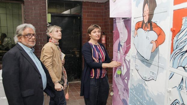 Mural of Bengali and German folk tales unveiled