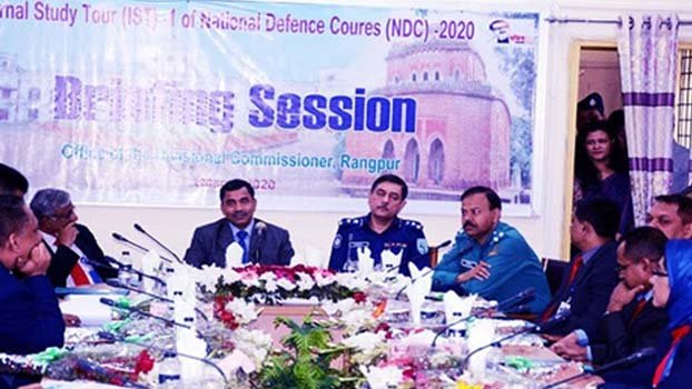 NDC students’ team visits Rangpur