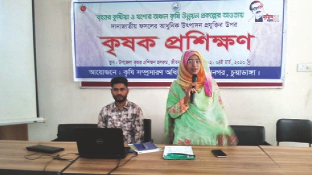 Training for farmers held