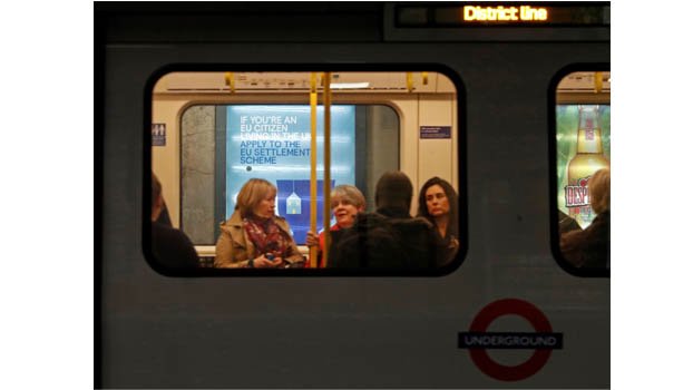 Dark storm clouds between the UK and Europe