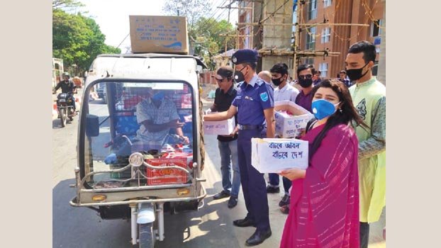 Soaps distributed in Faridpur