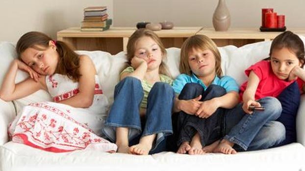 Children getting bored at home