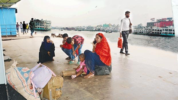 People start departing capital, district towns 