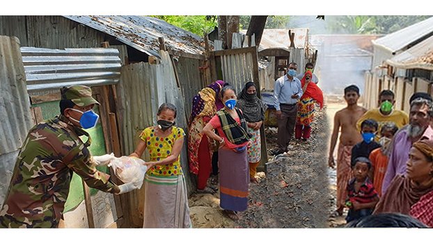 Army launches disinfection drive in Rangamati