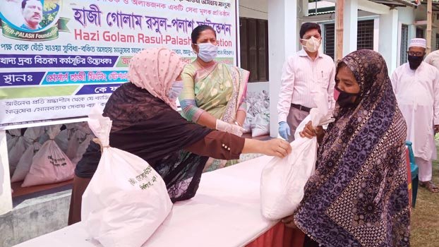 Golam Rasul-Palash Foundation stands   by poor families
