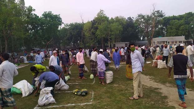 Ranisankail haat shifted to prevent virus