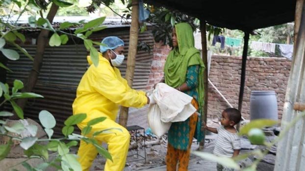 Sylhet Councillor stands by poor people during corona crisis