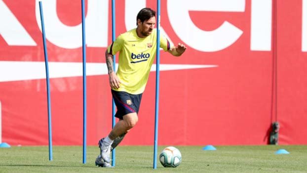 Barca return to training as La Liga eyes restart
