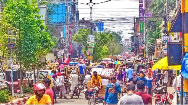 Bogura markets buzzing with customers