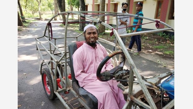 Raju invents luxury car  at Tk 1.5 lakh cost