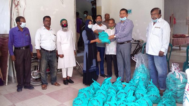 Food items distributed among poor students