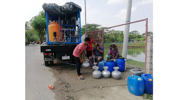 Amphan-hit Koyra people get safe drinking water facilities