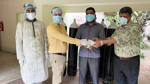 Ctg RHD donates oxygen cylinders to Holy Crescent Hospital