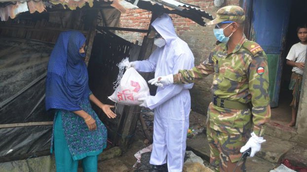 Army continues relief distribution braving adverse weather