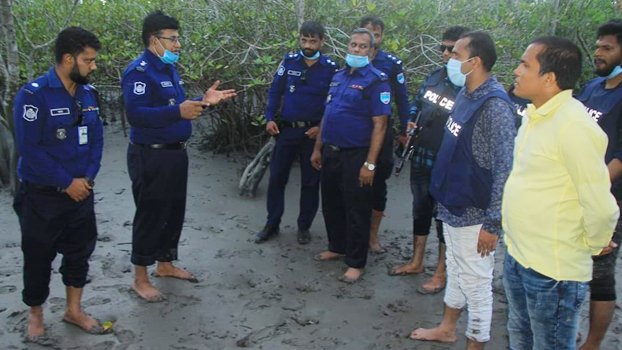 Armed police exercises for security of Sundarbans 