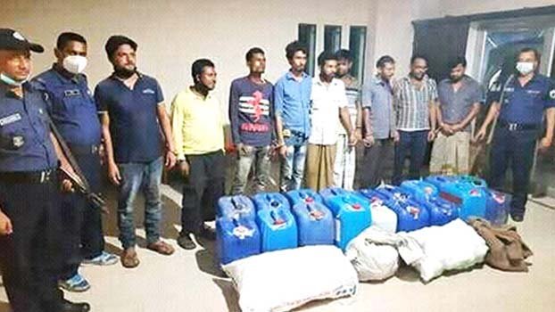 9 drug dealers held in Ishwardi