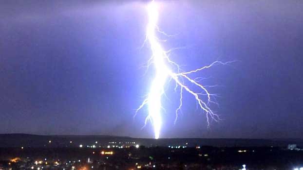 Dinajpur people  terrified by lightning, incessant rain