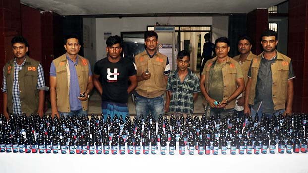 Two held with 500 bottles of Phensedyl in Moheshpur