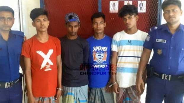4 arrested in Chandpur for fishing mother Hilsa