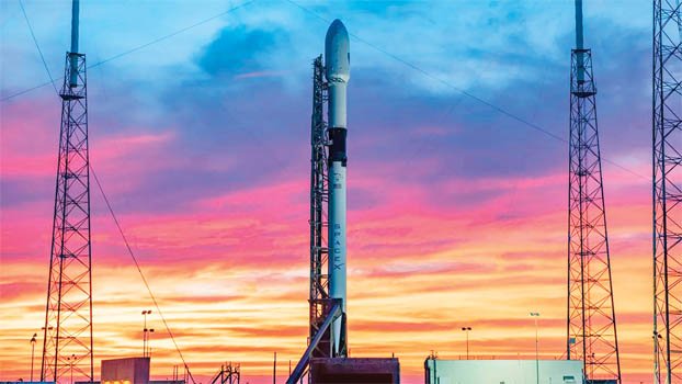 SpaceX  celebrates 100th Falcon rocket launch