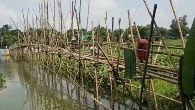 Bamboo bridge too risky for people