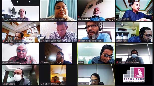  65th Board Meeting of Padma Bank held virtually