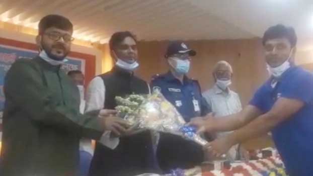 Nabinagar Press Club  observes founding anniv 