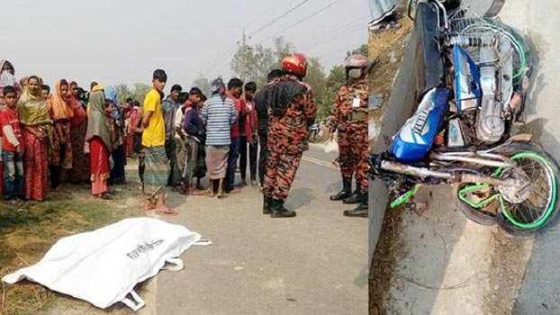 Three killed as truck-motorbike collide head-on at Ghatail